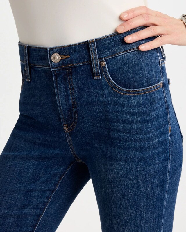 Girlfriend Fray Hem Kick Flare Jeans - image 4